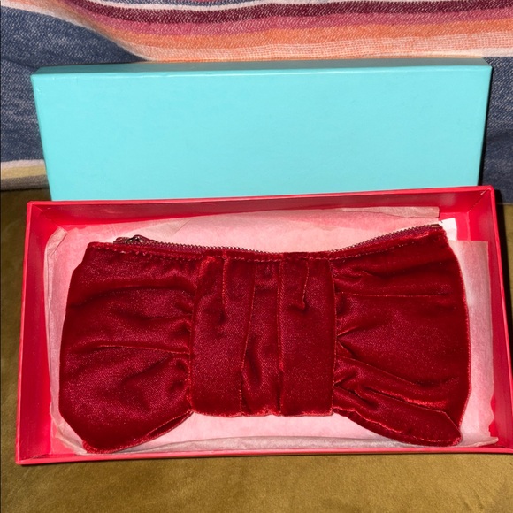 Kate Spade Velvet Bow Clutch